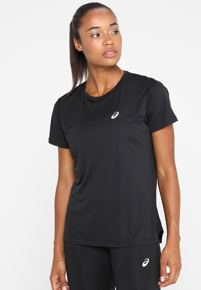 Camiseta estampada - performance black