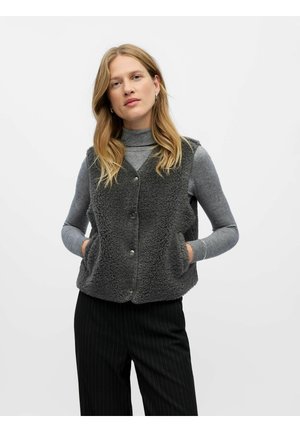 Strukirani kaput - dark grey