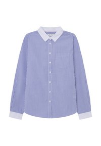 Springfield Damenbluse Mit Kurzen Ärmeln – Lässige Bluse Mit V-Ausschnitt, Raffungen & Knopfleiste