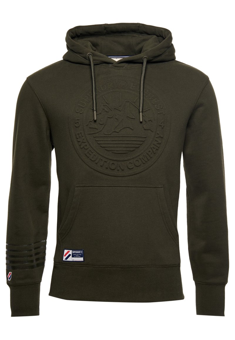 Superdry EXPEDITION EMBOSSED - Hoodie - surplus goods olive/olive -  Zalando.de