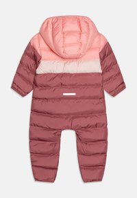 adidas Performance SNOWSUIT INFANT UNISEX - Tuta da neve - semi pink spark/sandy pink/preloved crimson