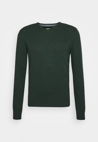 Pullover - mottled dark green