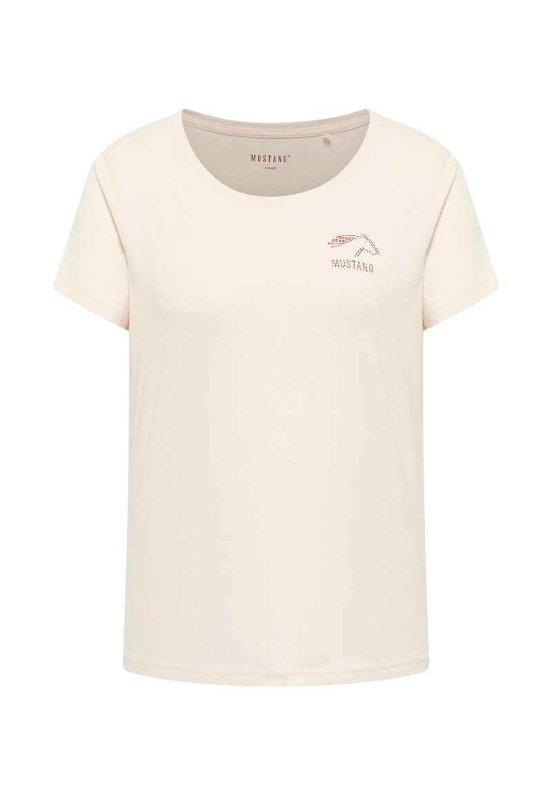 Mustang T-Shirt print - weiß