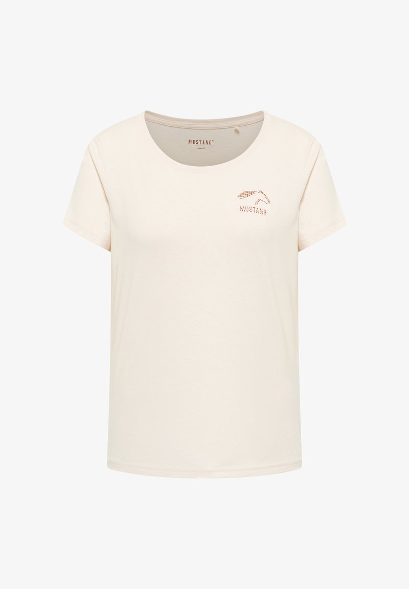 Mustang T-Shirt print - weiß