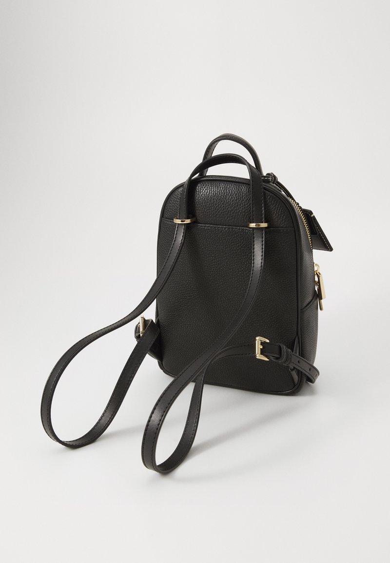 black mk backpack leather straps Michael Kors Men's Malone Backpack, Black, One Size The backpack features silver MICHAEL Michael Kors SABLE XS