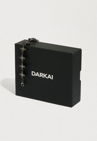 DARKAI CLOVER BAGUETTE BRACELET - Armband - black/white/anthracite