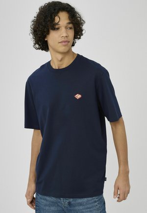 BRODERIE POITRINE - T-shirt basique - bleu foncé