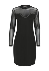 CUXENI - Kokteiļkleita/ballīšu kleita - black w simili heart