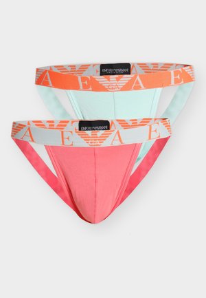 BOLD MONOGRAM PARTE BASSA JOCKSTRAP 2 PACK - Kratke gaće - pink/aqua