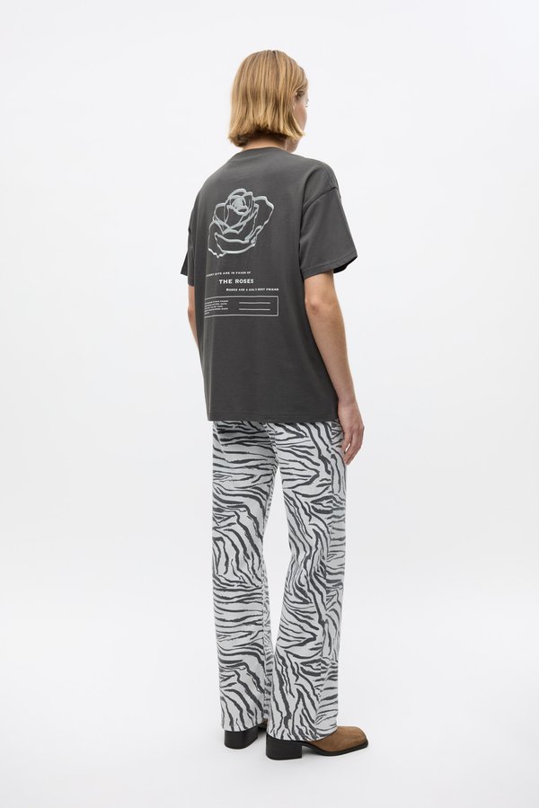 ENKULLA TEE - Print T-shirt - asphalt