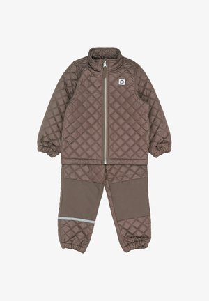 mikk-line, THERMO SET UNISEX - Costum de schi - chocolate chip