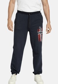 Jan Vanderstorm VEGAR - Tracksuit bottoms - dunkelblau