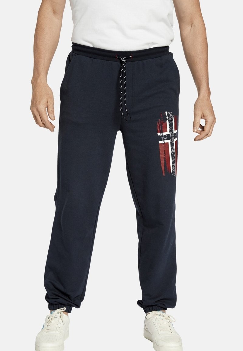 Jan Vanderstorm VEGAR - Tracksuit bottoms - dunkelblau