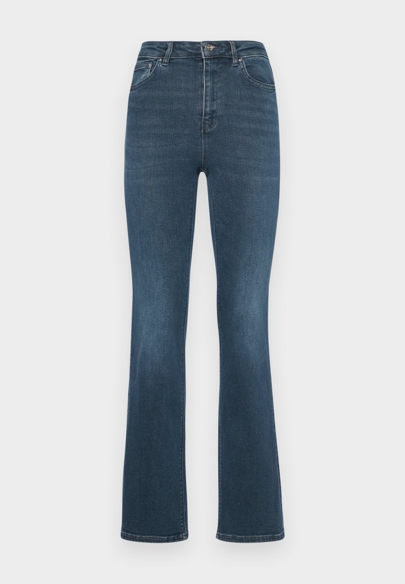 Only Bootcut jeans donkerblauw denim