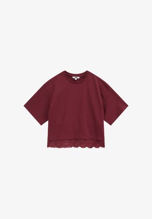 WE Fashion, T-shirt imprimé - burgundy red