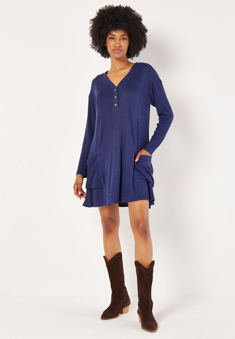 Apricot Gebreide jurk donkerblauw Apricot Gebreide jurk donkerblauw