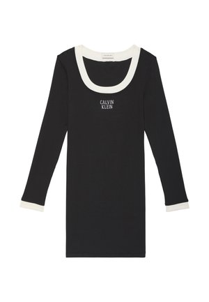 Calvin Klein Jeans, COLOR BLOCK  - Strikkjoler - black