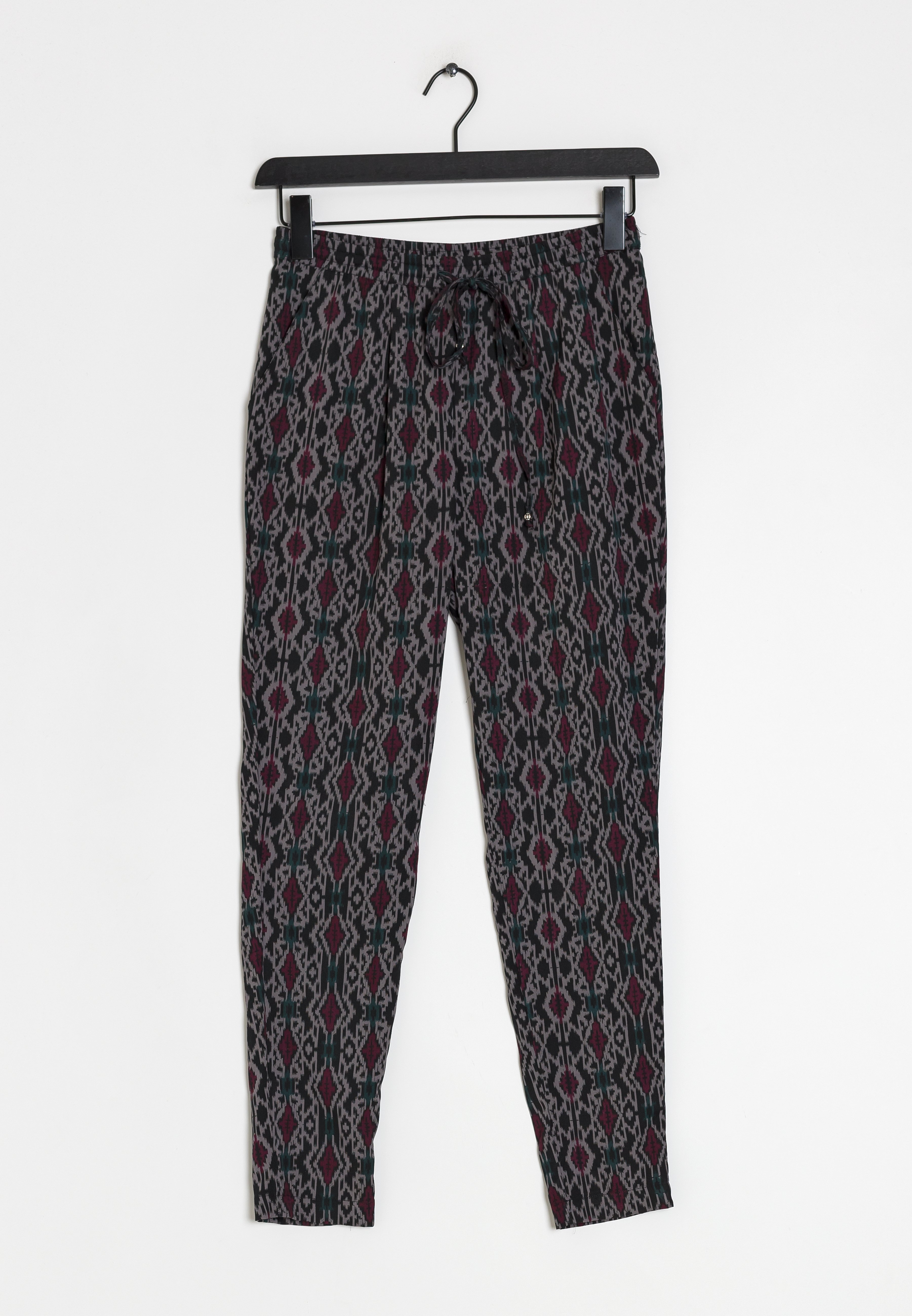 Opus Pantalones - multi-colored/negro - Zalando.es