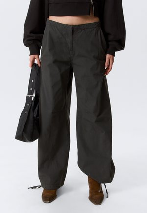 RIPSTOP - Wide Leg - dark grey wash