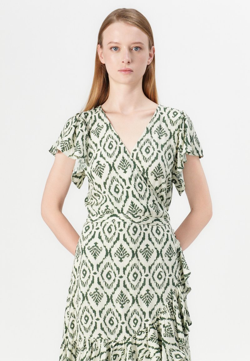VILA VINOKA WRAP DRESS Day dress birch/beige Zalando