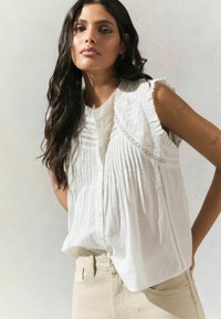 Next EMBROIDERED PINTUCK SLEEVELESS - Chemisier - white