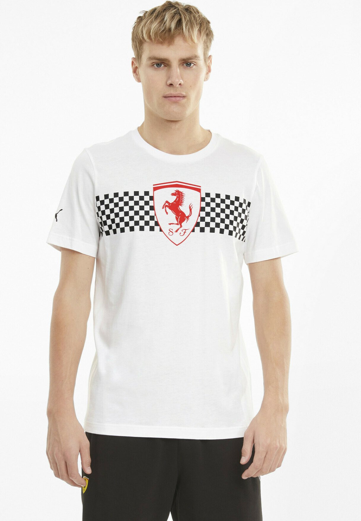 puma ferrari white t shirt