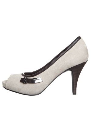 Talons hauts à bout ouvert - taupe