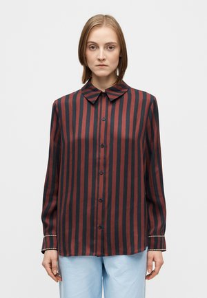 LONG SLEEVE SHIRT - Overhemdblouse - navy/burgundy