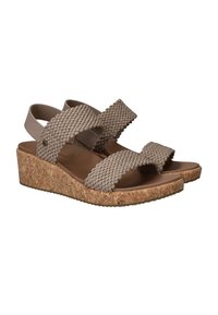 Skechers ARCH FIT BEVERLEE SPRINGY FEELS - Sandalen met plateauzool - taupe