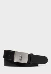Polo Ralph Lauren PONY PLAQUE BELT - Pas - black/črna - Zalando.si