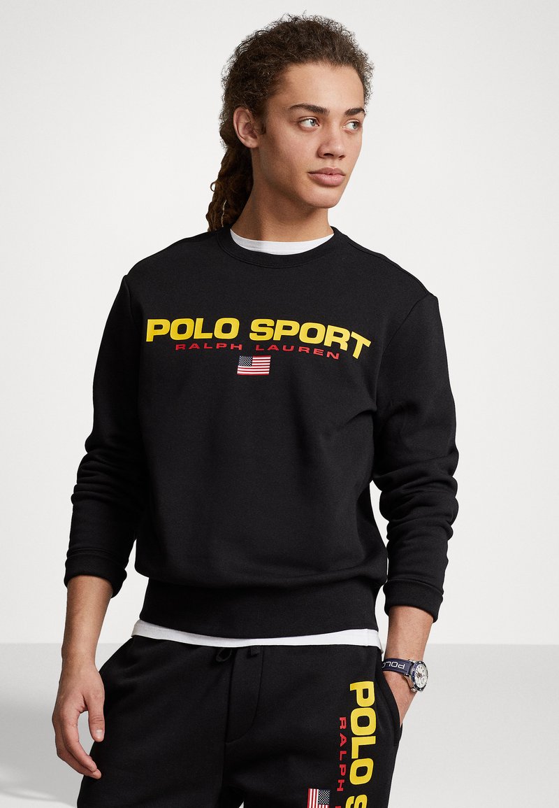 Polo Ralph Lauren LONG SLEEVE - Bluză de molton - black