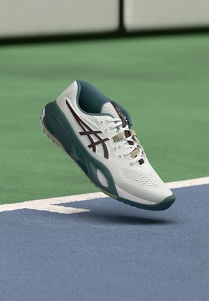 ASICS, GEL RESOLUTION - Тенис обувки за всякакви повърхности - white/dark aubergine