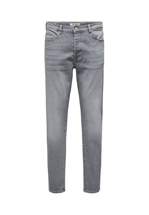 Only & Sons, Relaxed fit ONSYOKE Mid rise Tapered - Tapered-Farkut - light grey denim