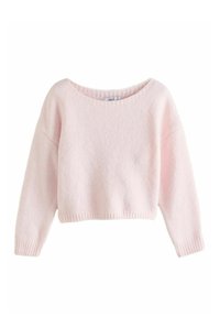 REGULAR FIT SOFT TOUCH BARDOT OFF THE SHOULDER - Strickpullover - pink blush