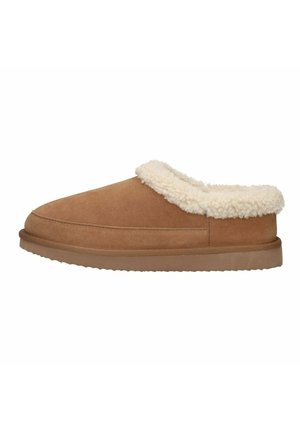 Mules - cognac