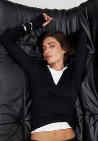 NA-KD BALLET  - Long sleeved top - black