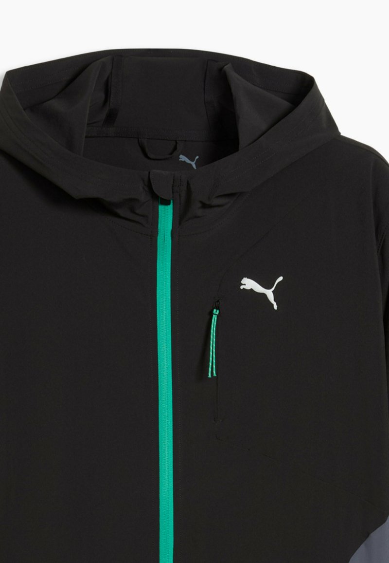 Puma FLEX STRETCH - Sportovní bunda - black-vibrant green