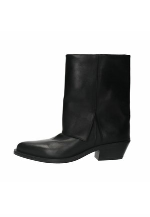 MIT UMSCHLAG - Cowboy-/Bikerstiefelette - schwarz