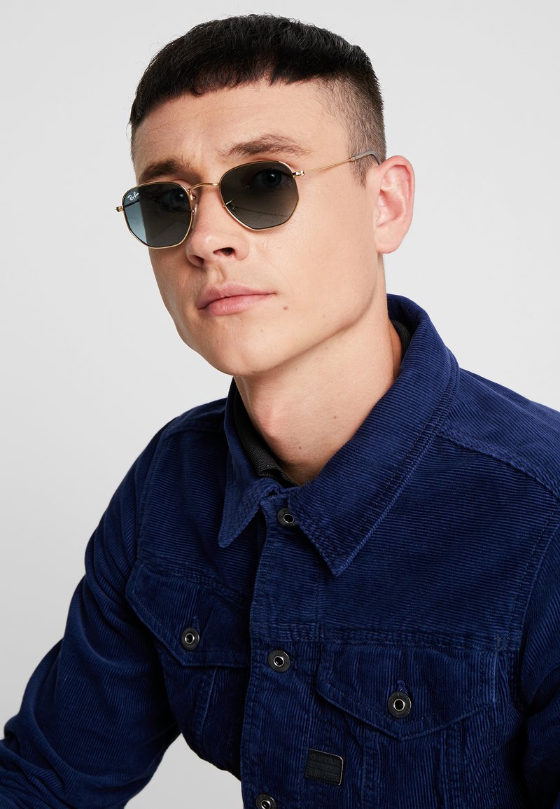 ray ban blue gradient grey
