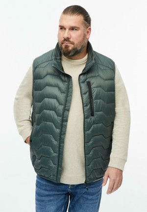 s.Oliver, OUTDOOR-WESTE - Waistcoat - dunkles salbeigrün