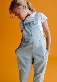 Next DAISY EMBROIDERED - REGULAR  - Lacláče - light blue denim