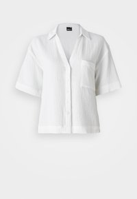 Gina Tricot GAUZE SHORT SLEEVE  - Skjorte - white