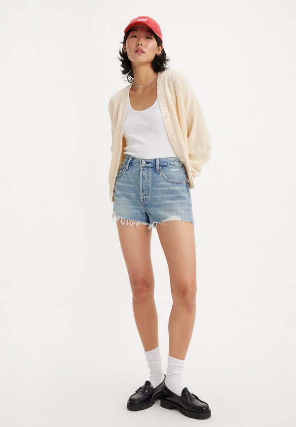 501® ORIGINAL SHORT - Denim shorts - vague finish