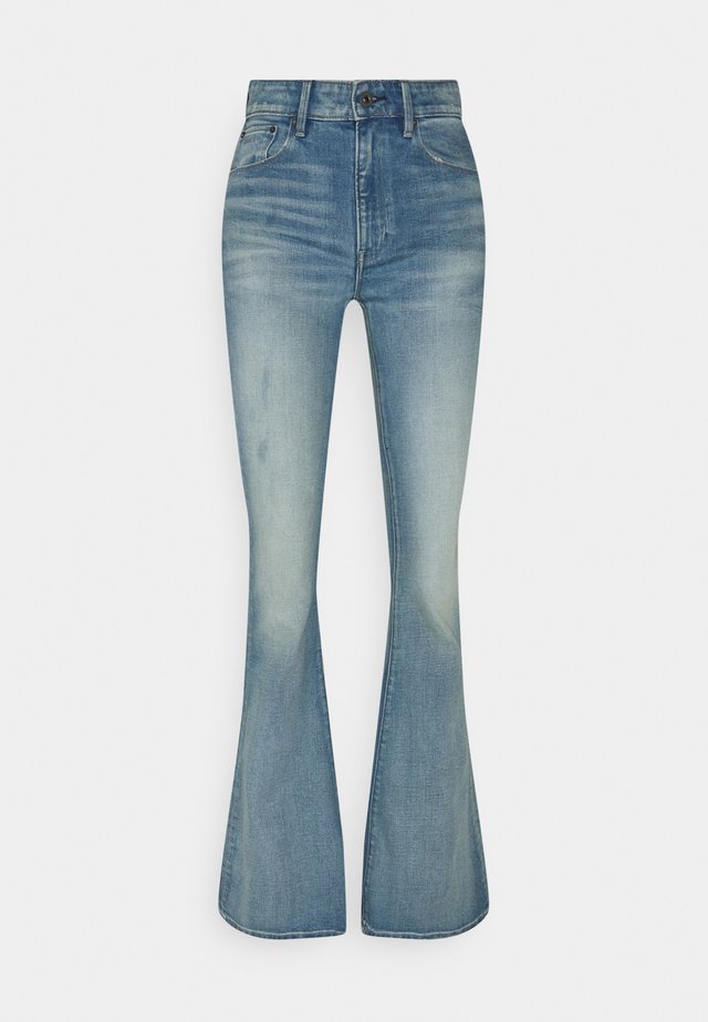 3301 HIGH FLARE - Flared Jeans - vintage cool aqua