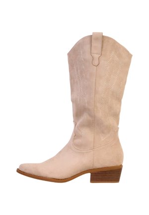 Cowboy- / bikerstøvler - beige