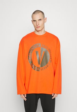 Versace Jeans Couture NEW V EMBLEM BIG - Sportinis megztinis - flame orange