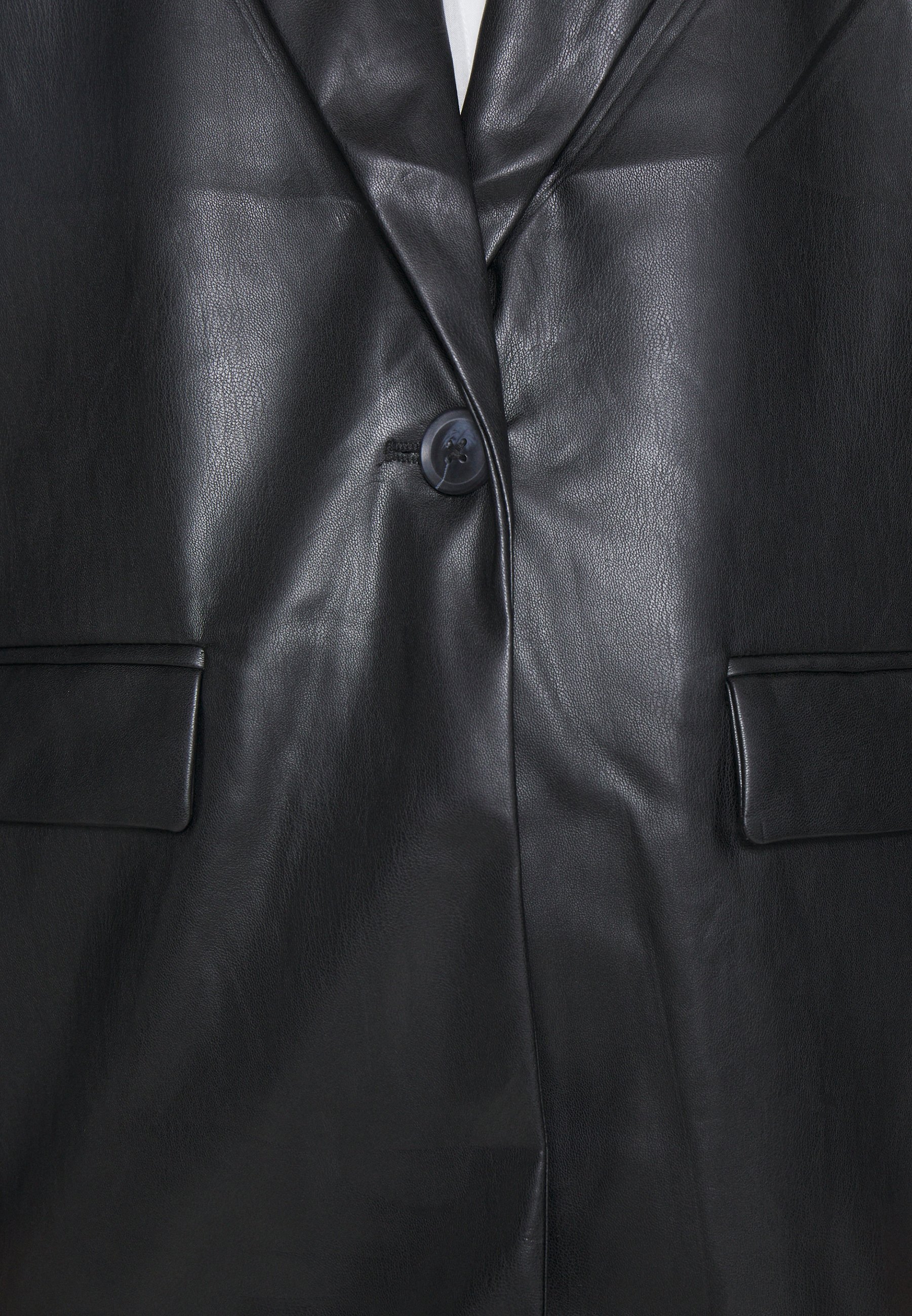 ジャケット・アウター 90s luna mattino zip short leatherjacket JJXX LUNA NOOS - Short coat - black - Zalando.co.uk