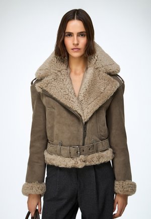 Bőrdzseki - light brown