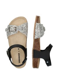 Braqeez SALLY SPAIN  - Riemensandalette - black, white