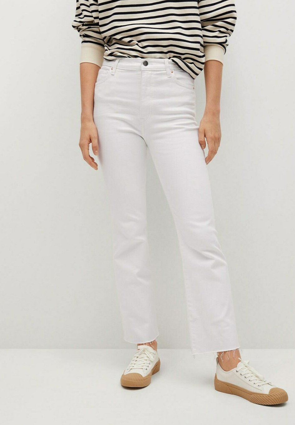 Mango SIENNA - Vaqueros a campana - wit/blanco - Zalando.es